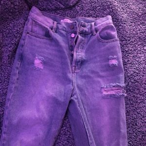 Pacsun high rise straight jeans.